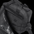 The Condor E & E Bag 9L is a black tactical bag featuring multiple compartments, zippers, webbing, and a clear plastic inner pocket—ideal for EDC or law enforcement use.